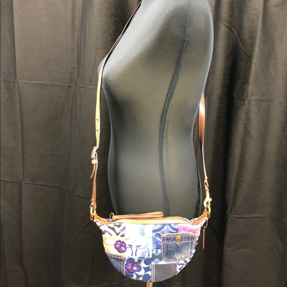 Coach Denim Patchwork Crossbody